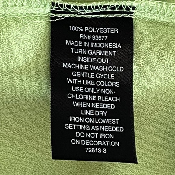 w worthington dress size M 3/4 sleeve green - Picture 9 of 10